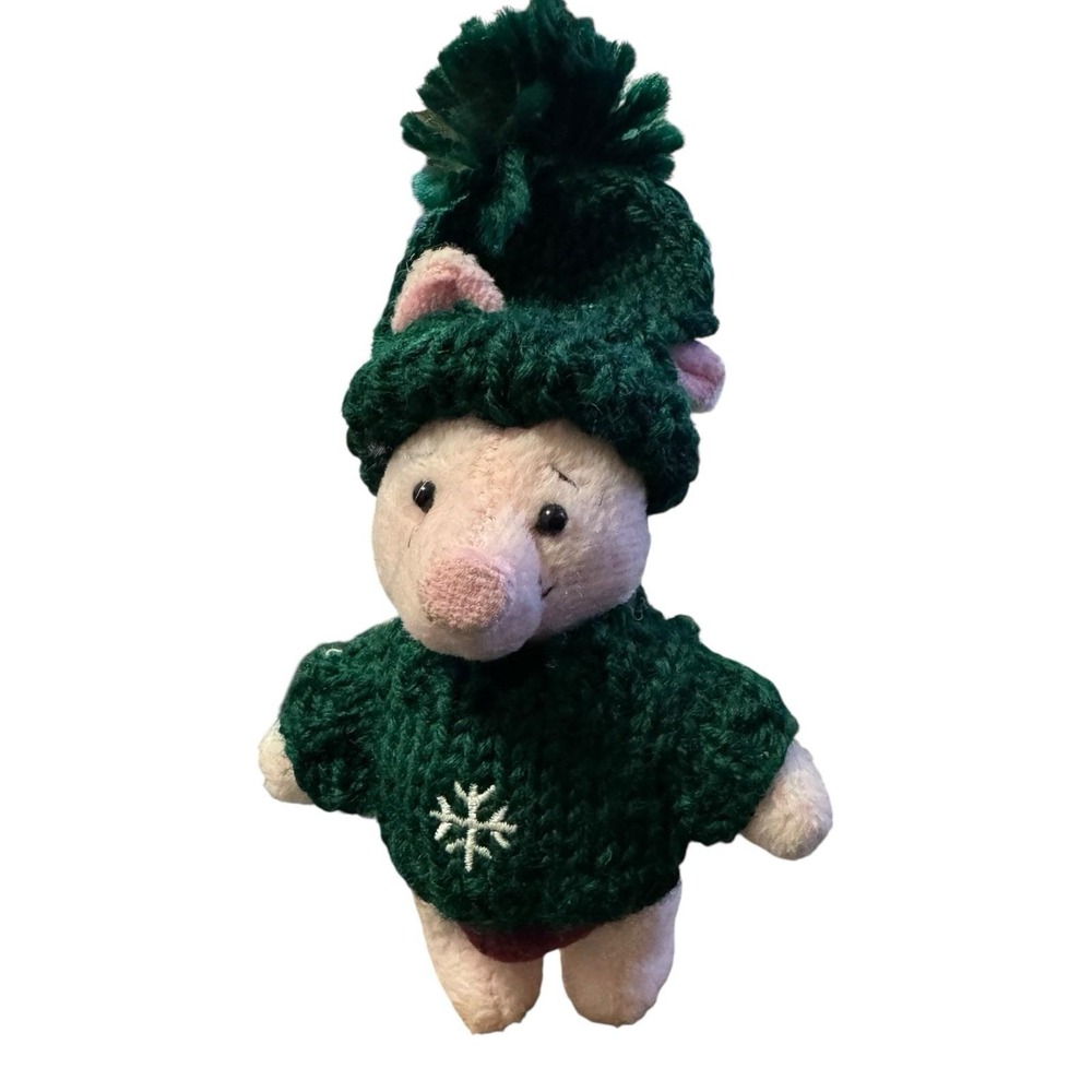 Disney Piglet Plush Boyd's Bears Christmas Winnie‎ the Pooh Holiday